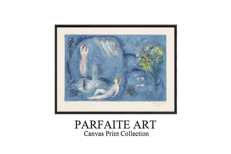 Primitivism,Watercolor,Wall Art,Fine Art Paper Print PF 7 - ParfaiteArt