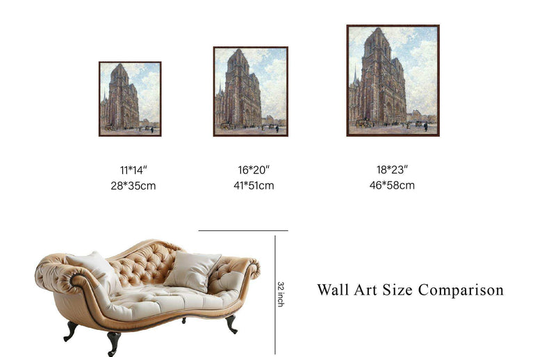 Giclée printed World Famous Paintings, Realistic Artworks and Architectural Landscapes on Printable Canvas #71