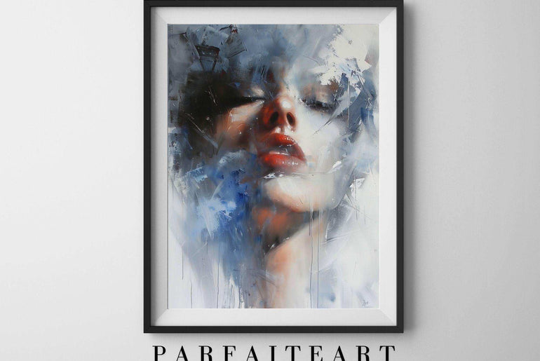 Oil Painting Lady Portrait,Wall Art Prints,Digital Download Files P22