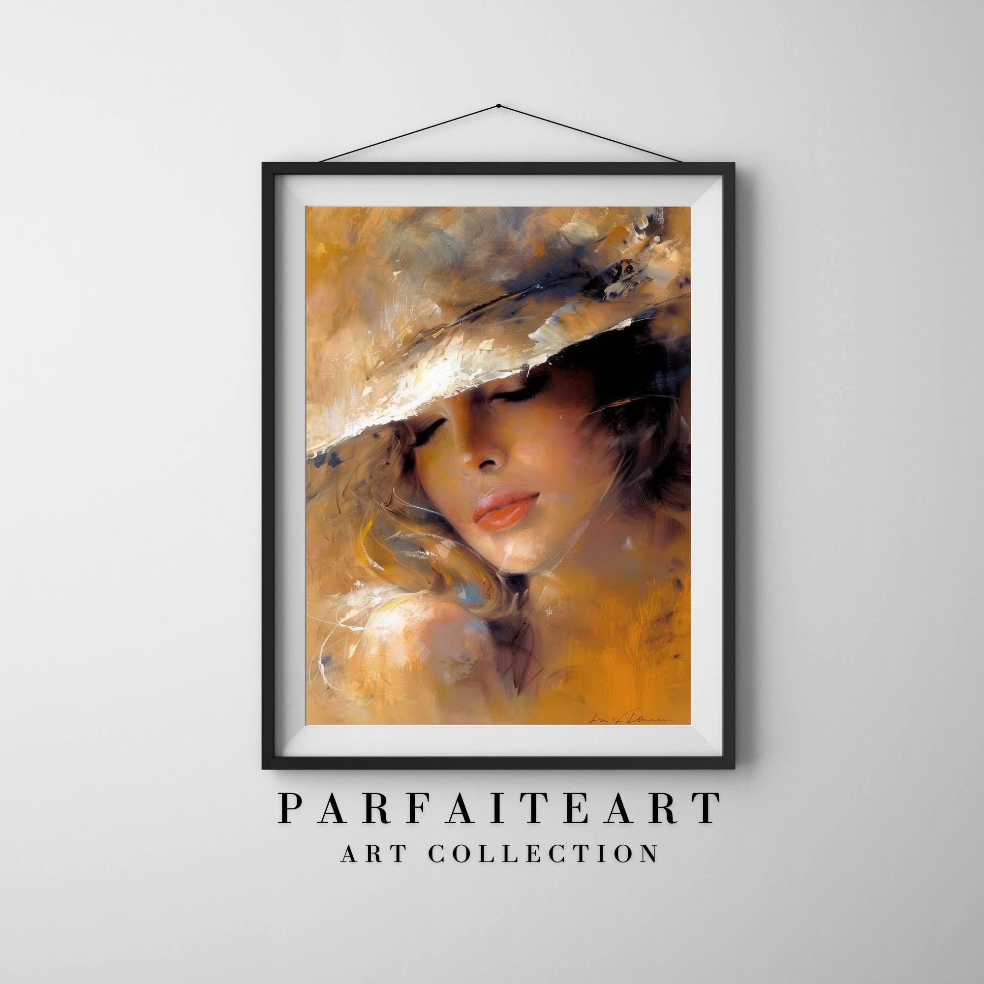 Oil Painting Lady Portrait,Wall Art Prints,Digital Download Files P20
