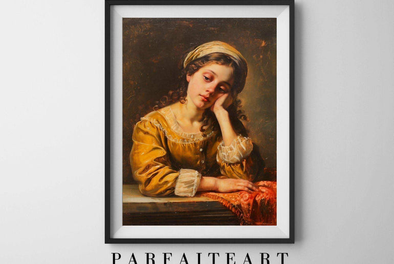 Classical Girl Portrait,Realism,Wall Art Prints,Digital Download Files P23