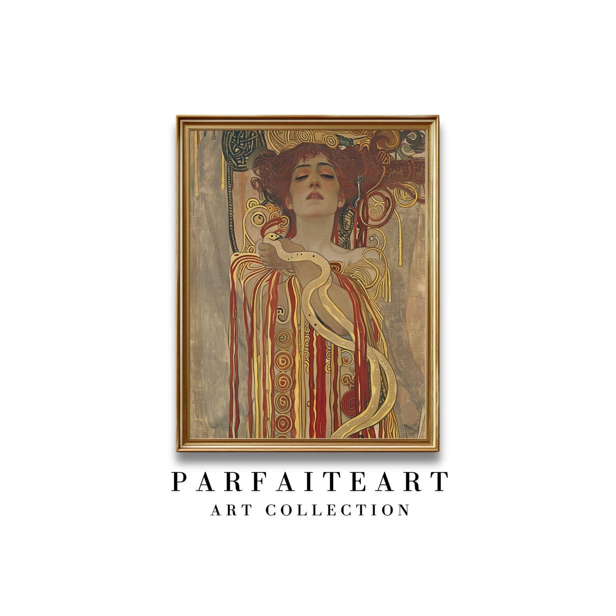 Inspired Giclée Vintage Wall Art,Art Nouveau Portraits,Canvas Prints #89
