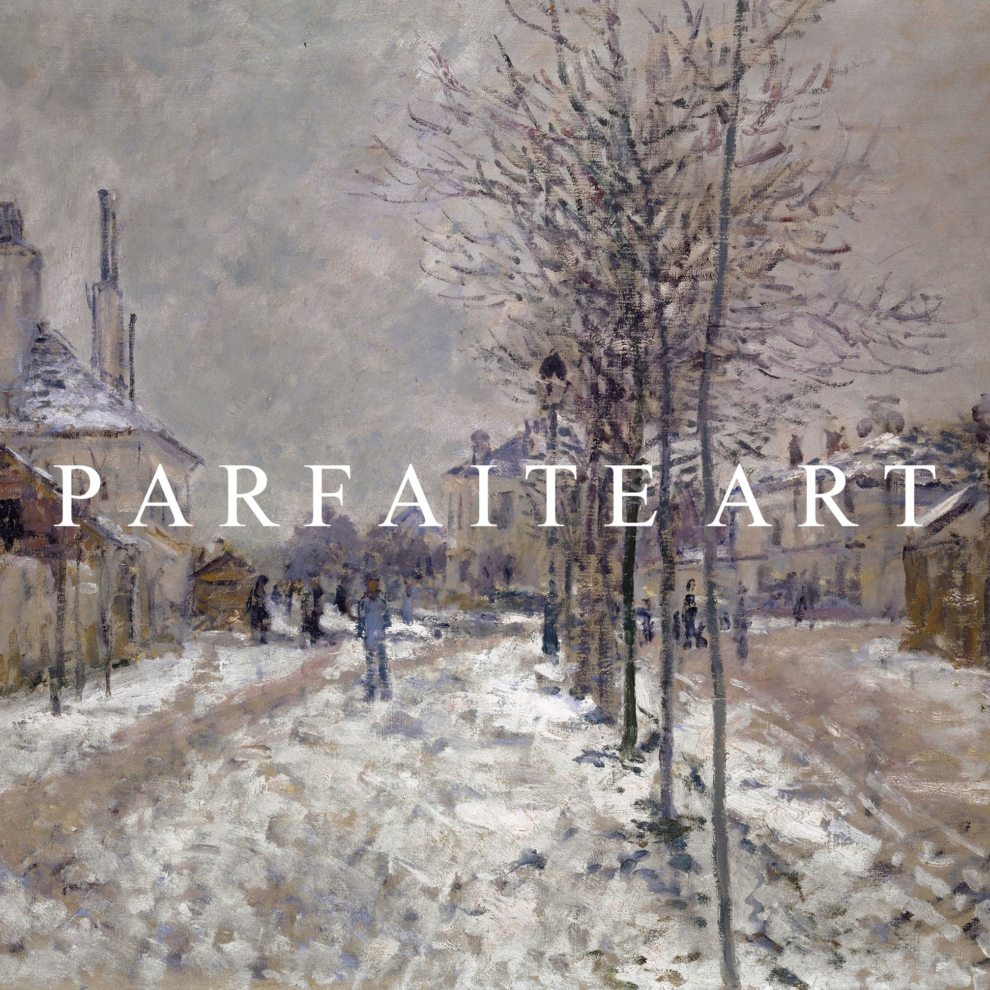 The Snow-Covered Boulevard De Pontoise In Argenteuil (1875) - Claude Monet