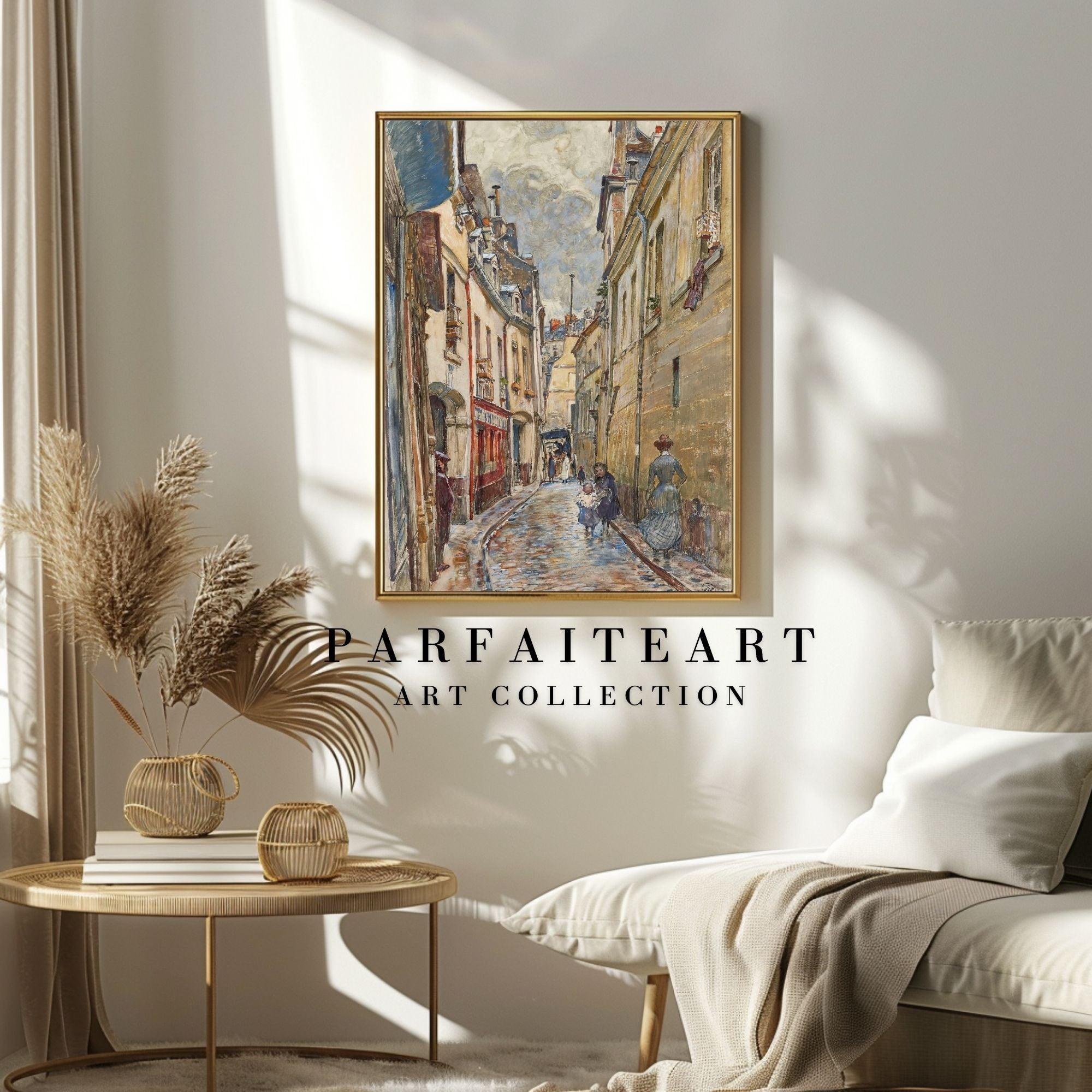 Vintage and Art Deco Wall Art Prints: Giclée-printed Realistic Artworks on Printable Canvas, Featuring Architectural Landscapes #74