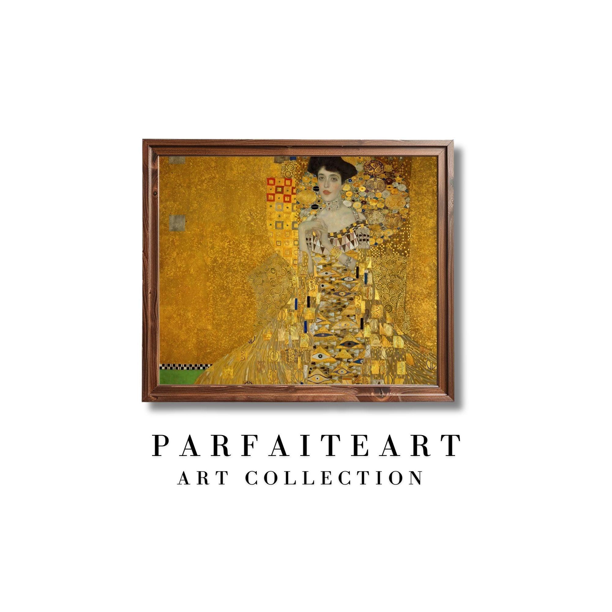 Portrait Art Nouveau, Klimt, Print Giclée Techniques #95