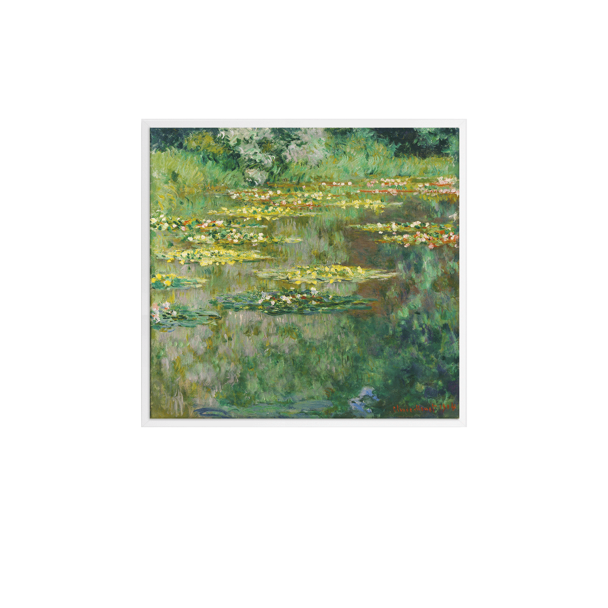 The Waterlily Pond, 1904 by Claude Monet | Floral Art | Monet Art Prints | Framed Giclee Print | ParfaiteArt