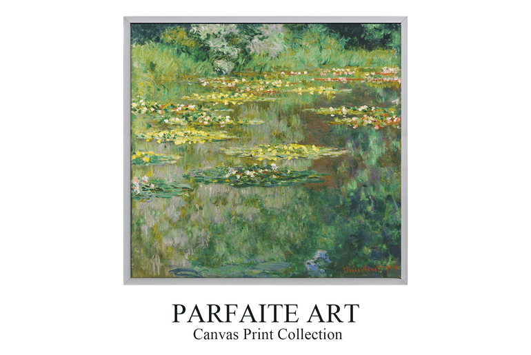 The Waterlily Pond, 1904 by Claude Monet | Floral Art | Monet Art Prints | Framed Giclee Print | ParfaiteArt