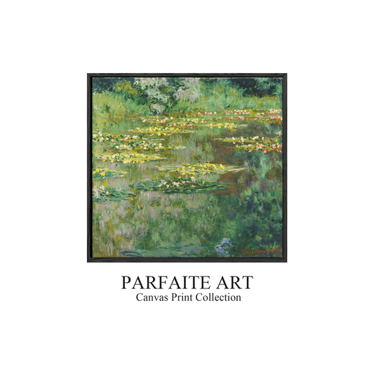 The Waterlily Pond, 1904 by Claude Monet | Floral Art | Monet Art Prints | Framed Giclee Print | ParfaiteArt