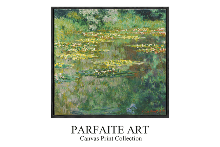 The Waterlily Pond, 1904 by Claude Monet | Floral Art | Monet Art Prints | Framed Giclee Print | ParfaiteArt