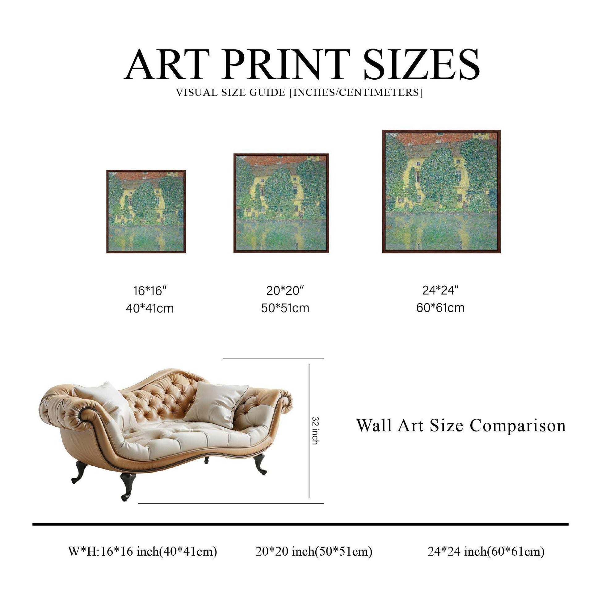 Fine Wall Art Prints，Art Nouveau , Landscapes ,Giclée Printing Technology #96