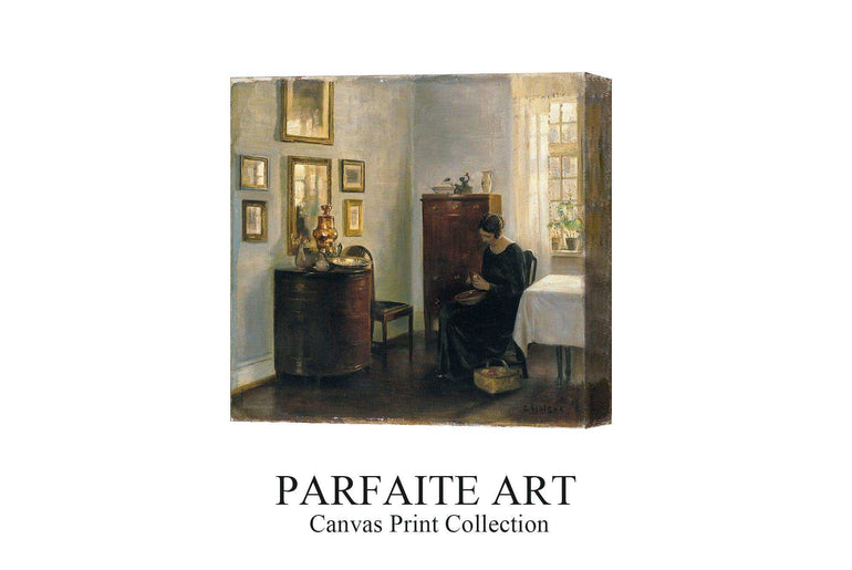 Fine vintage wall art prints: printable Giclée prints on canvas, world famous paintings and decorative arts - expressionist paintings, portraits of artistic ladies. #87 No Frame