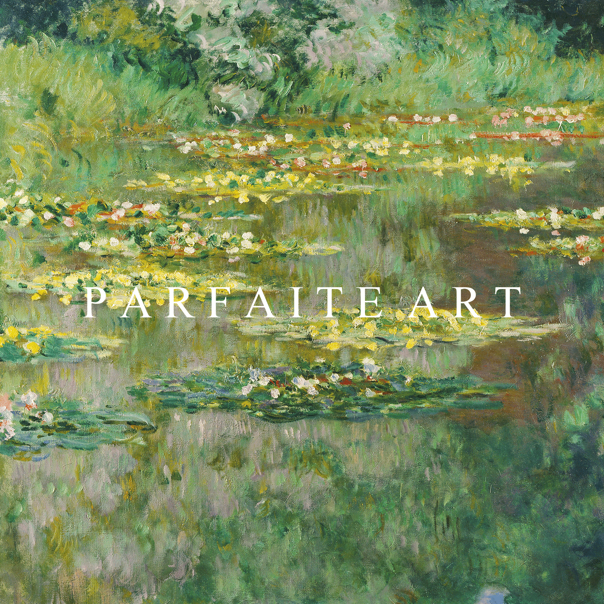 The Waterlily Pond, 1904 by Claude Monet | Floral Art | Monet Art Prints | Framed Giclee Print | ParfaiteArt