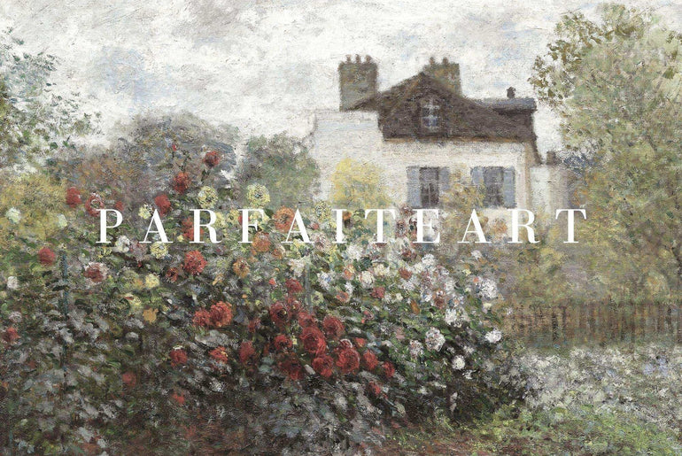 Monet's Artwork: Exquisite Impressionist Landscape Giclée Prints - Art Deco-Infused Vintage Canvas Print #76