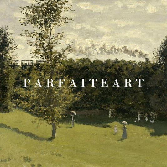 Monet's Artwork: Exquisite Impressionist Landscape Giclée Prints - Art Deco-Infused Vintage Canvas Print #78