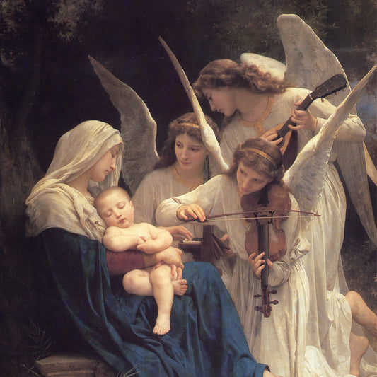 The song of the angels (1881)   -   William Bouguereau Handmade Painted