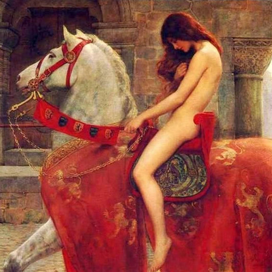 Lady Godiva  -  John Collier Handmade Painted
