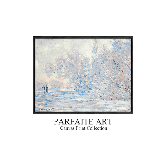 Frost in Giverny, 1885 by Claude Monet | Frost in Giverny, 1885 by Claude Monet | Winter Landscape Art | Framed Giclee Print | Framed Giclee Print