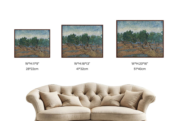 Olive Orchard by Vincent van Gogh | Giclée Printed Landscape Art | Museum-Quality Premium Framing