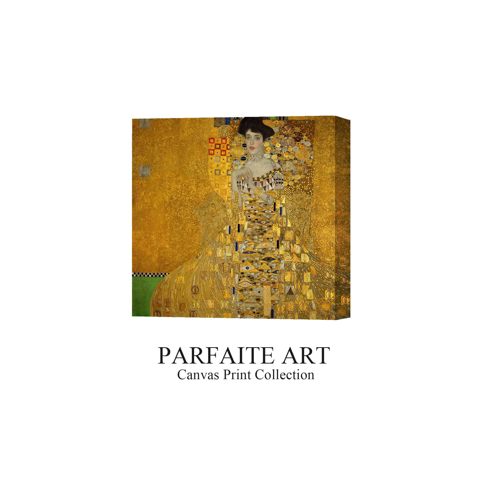 Portrait Art Nouveau, Klimt, Print Giclée Techniques #95 No Frame