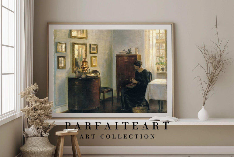 Fine vintage wall art prints: printable Giclée prints on canvas, world famous paintings and decorative arts - expressionist paintings, portraits of artistic ladies. #87