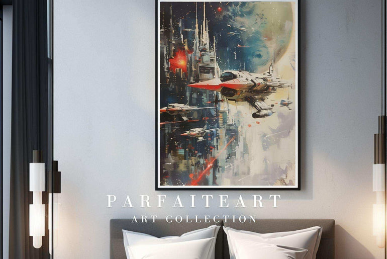 Abstract Space Ship,Home Decor,Wall Art Prints,Digital Download Files P12