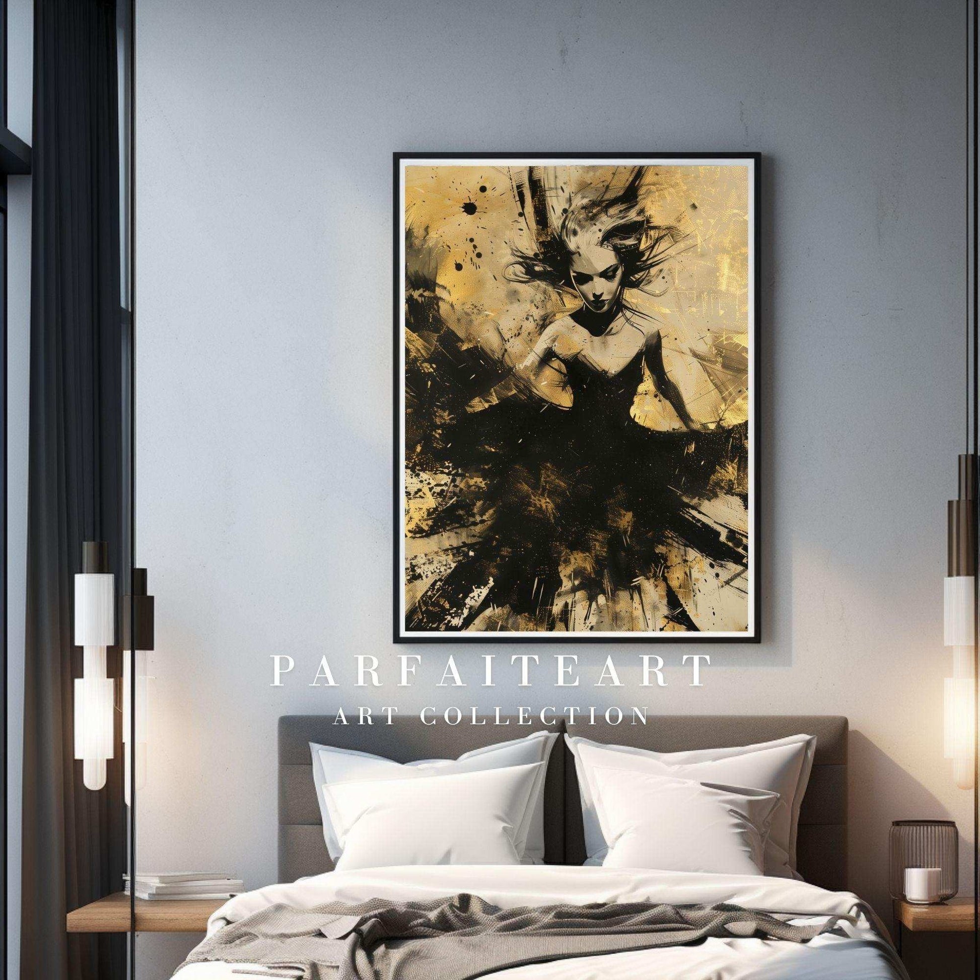 Abstract Ink Art,Fashion Art,Wall Art Prints,Digital Download Files P35