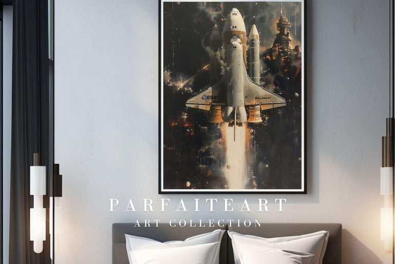 Abstract Space Ship,Home Decor,Wall Art Prints,Digital Download Files P13