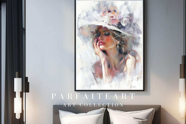 Oil Painting Lady Portrait,Wall Art Prints,Digital Download Files P21