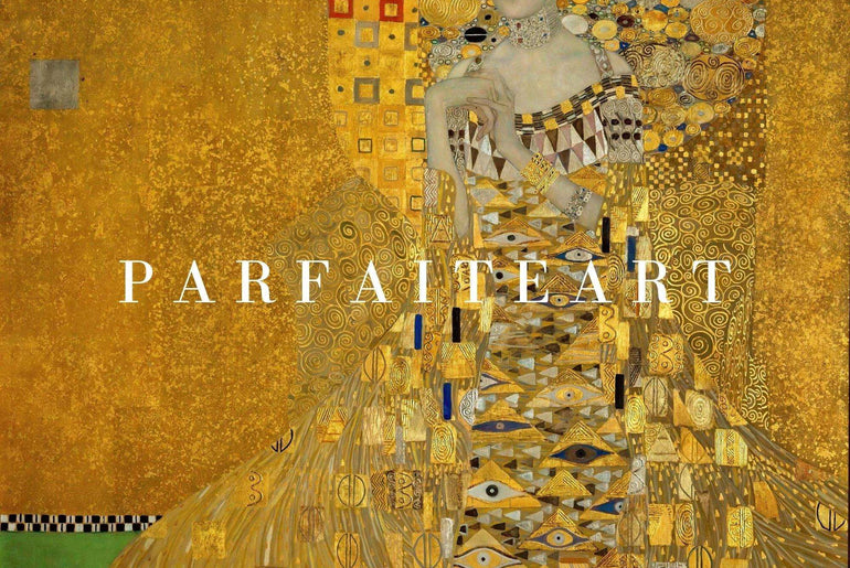 Portrait Art Nouveau, Klimt, Print Giclée Techniques #95