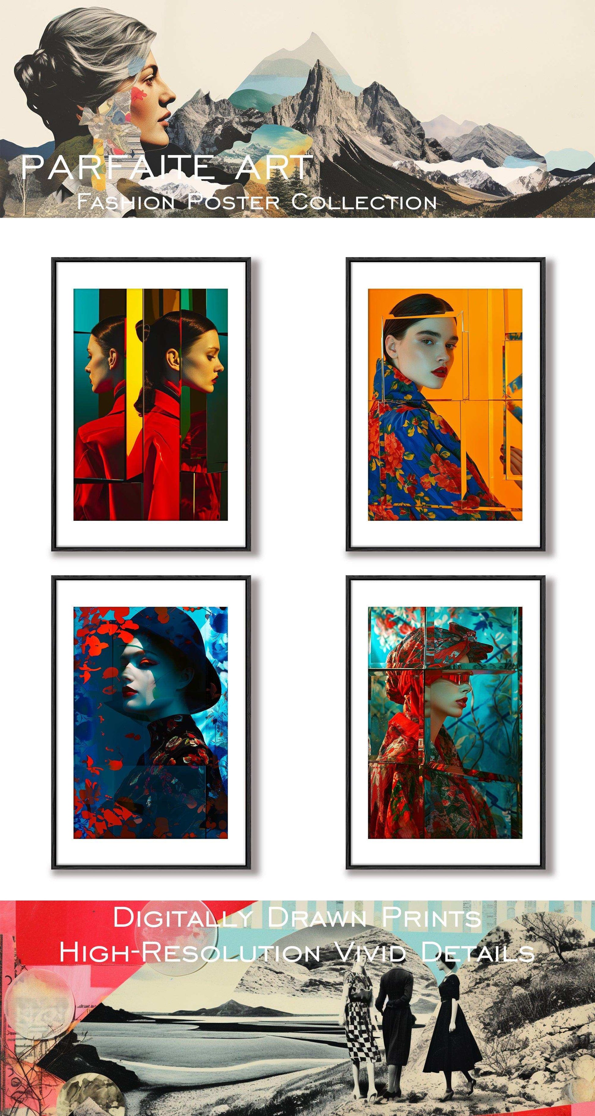 Vogue Allure: Chic Fashion Poster - Gallery-Quality Prints for Stylish Spaces，Digital Download