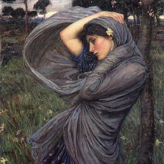 Boreas  -   John William Waterhouse Handmade Painted
