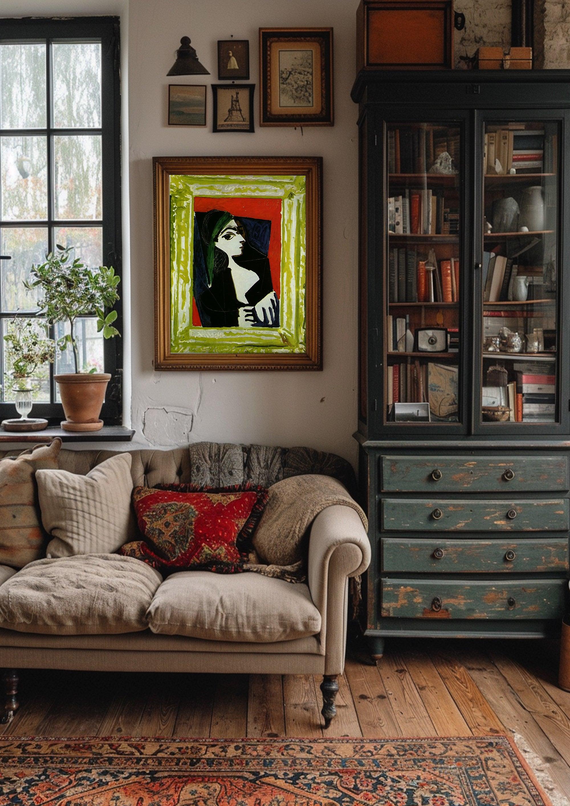Cubism,Wall Art,Canvas Print,Framed,Home Decor CC 3 - ParfaiteArt