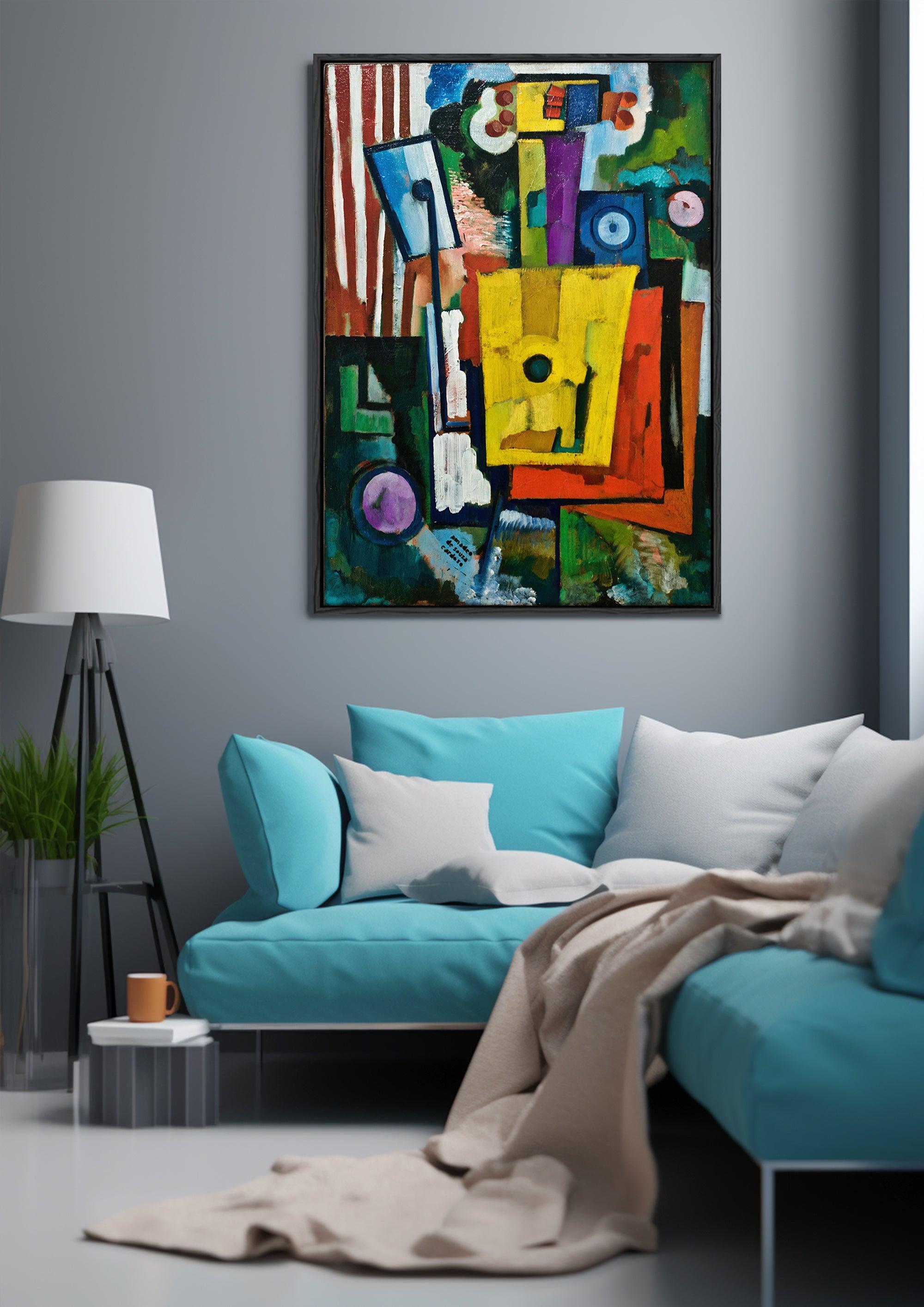 Cubism,Wall Art,Canvas Print,Framed,Home Decor CC 6 - ParfaiteArt