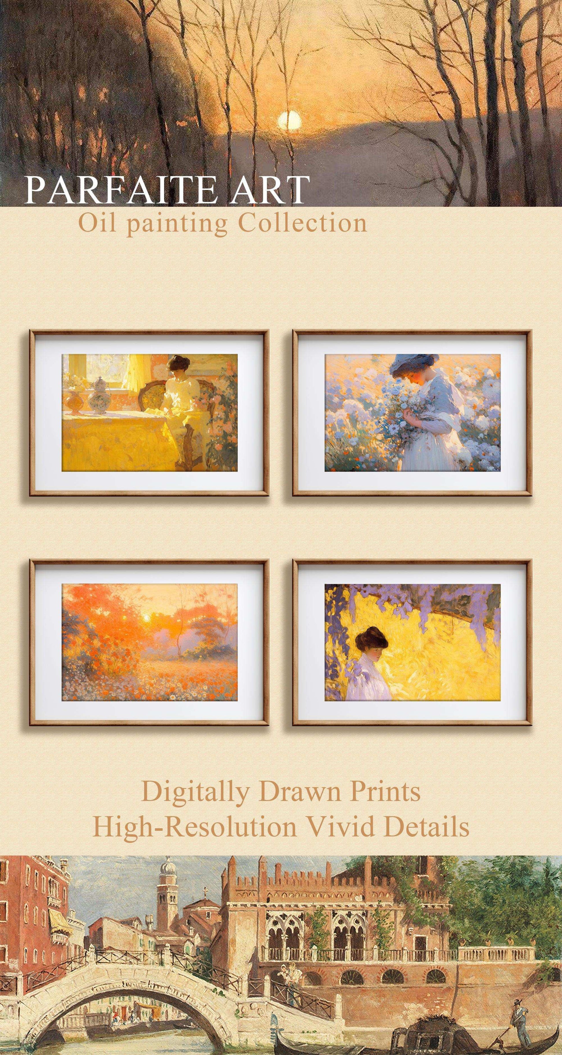 Impressionism Landscape| Vintage Wall Art Decor|Decorative Painting| Wall Art Canvas Print |Living Room, Dining Room|PRINTABLE Art |Digital Download