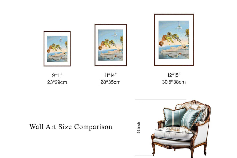 Salvador Dalí Artwork on Framed Fine Art Paper #P1