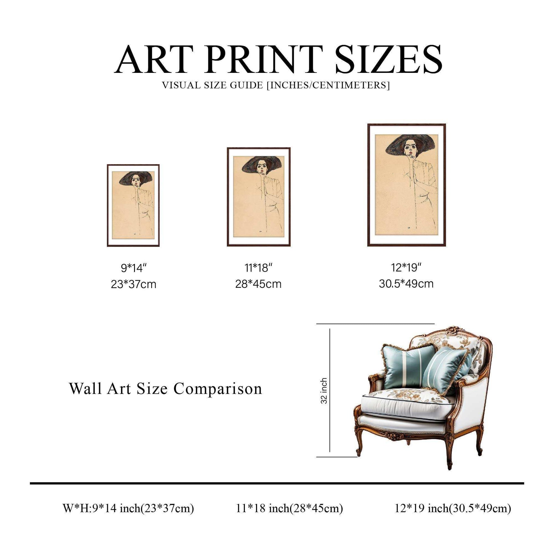 Unrivaled Sketch Prints on Framed Fine Art Paper - Vintage-Inspired, High-Quality Giclée Art #P9