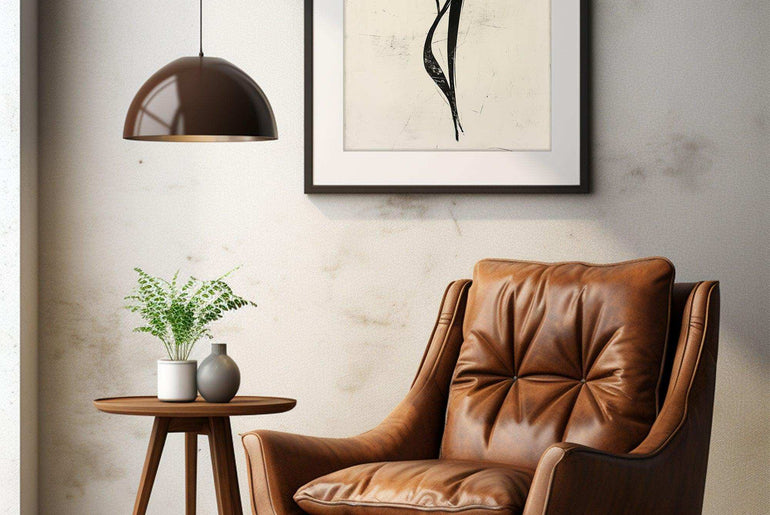 Abstract Ink Art,Framed Fine Art Prints,Minimalist