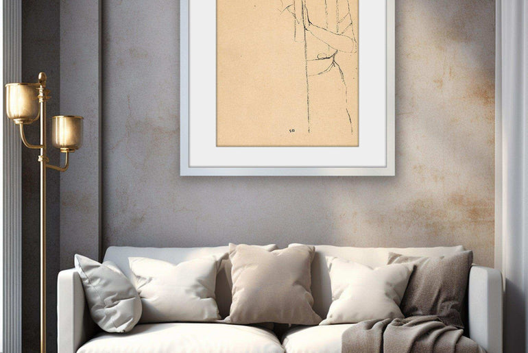 Unrivaled Sketch Prints on Framed Fine Art Paper - Vintage-Inspired, High-Quality Giclée Art #P9