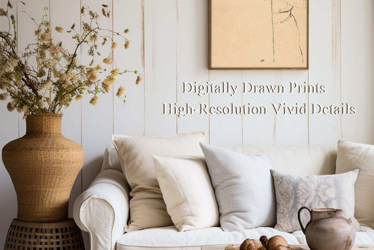 Unrivaled Sketch Prints on Framed Fine Art Paper - Vintage-Inspired, High-Quality Giclée Art #P9