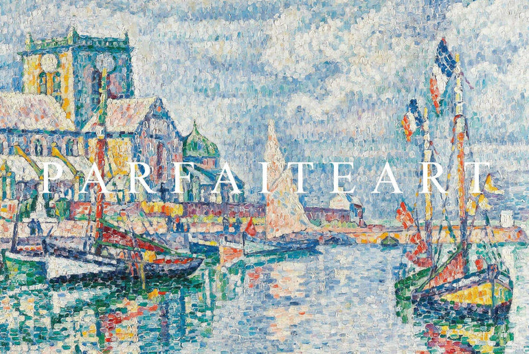 Pointillism Wall Art,Canvas Print PC 7 - ParfaiteArt