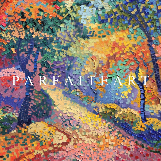 Pointillism Wall Art,Canvas Print PC 6 - ParfaiteArt