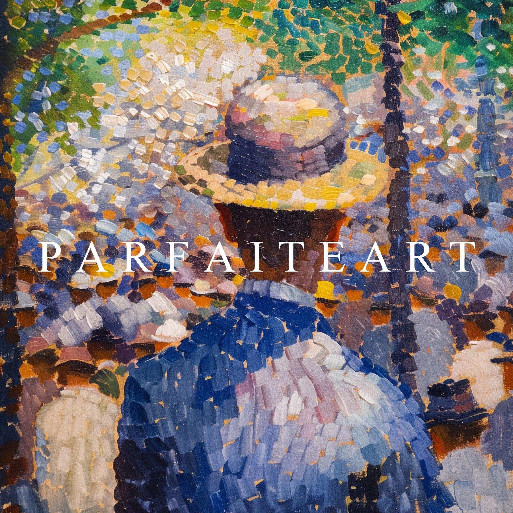 Pointillism Wall Art,Canvas Print PC 4 - ParfaiteArt