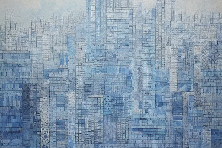 Abstract Landscape City ,Modern Wall Art