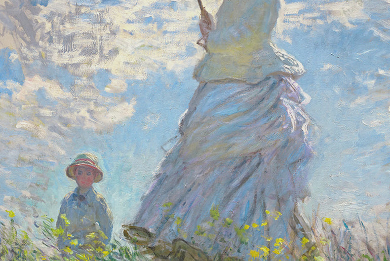 Woman With A Parasol - Madame Monet And Her Son - Claude Monet