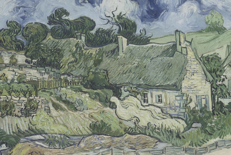 Thatched Cottages at Cordeville - Vincent van Gogh